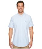 U.s. Polo Assn. Short Sleeve Classic Fit Solid Shirt (light Blue) Men's Clothing