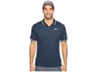 Nike Golf Modern Fit Tr Dry Tipped Polo (armory Navy/heather/white/white) Men's Short Sleeve Pullover