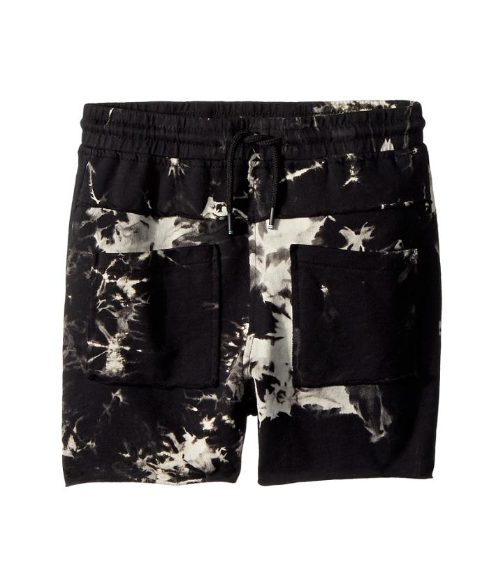 Superism Reese Tie-dye Shorts (toddler/little Kids/big Kids) (black) Boy's Shorts