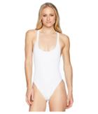 Speedo Sarina One-piece Swimsuit (white) Women's Swimsuits One Piece