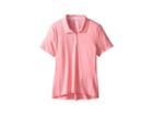 Adidas Golf Kids Essential Polo (big Kids) (easy Pink Heather) Girl's Short Sleeve Pullover