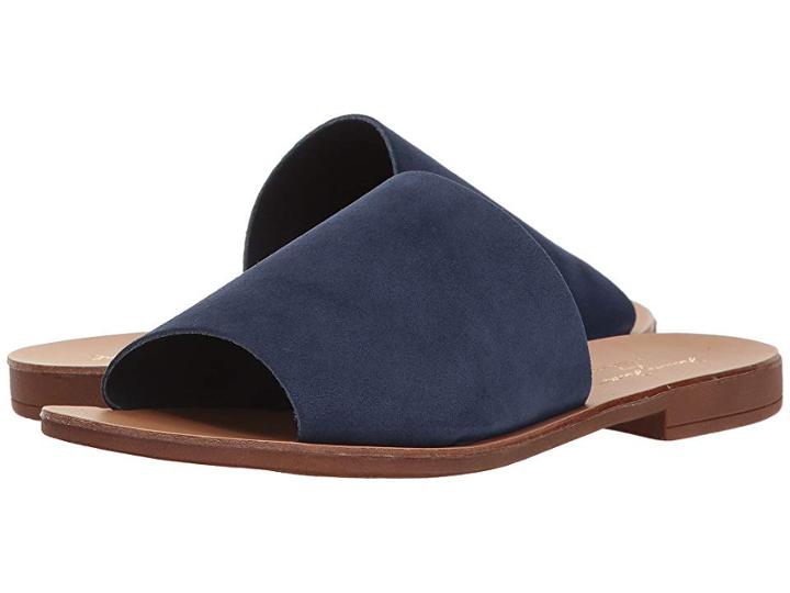 Massimo Matteo Slide 17 (blue Suede) Women's Slide Shoes