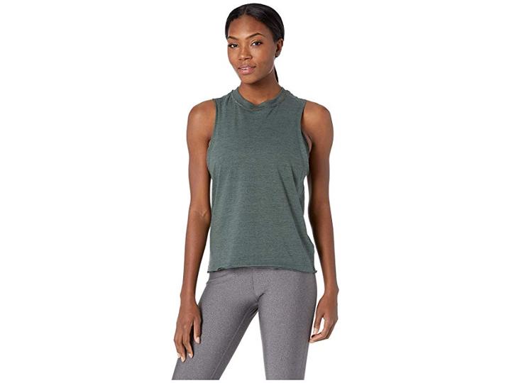 Reebok Elements Marble Tank Top (chalk Green) Women's Sleeveless