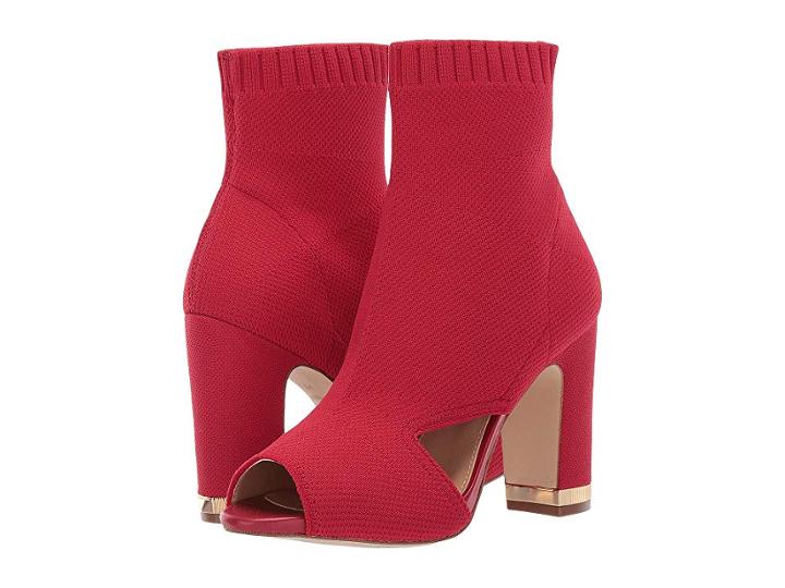 Michael Michael Kors Valerie Open Toe (scarlet) Women's Boots