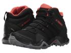 Adidas Outdoor Terrex Ax2r Mid Gtx (black/black/trace Scarlet) Women's Shoes