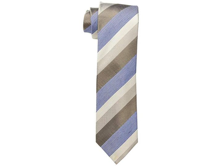 Kenneth Cole Reaction Multi Texture Stripe (taupe) Ties