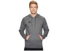 Adidas Core18 Hoodie (dark Grey Heather/black) Men's Sweatshirt
