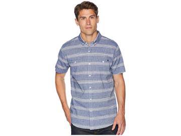 Rip Curl Clubber Short Sleeve Shirt (navy) Men's Clothing
