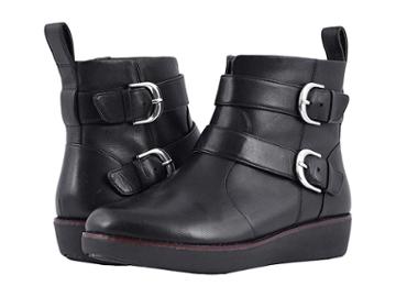 Fitflop Laila Double Buckle (black) Women's  Boots