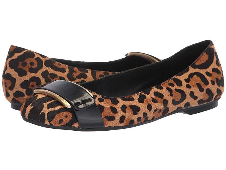 Calvin Klein Oneta (natural Winter Leopard Haircalf) Women's Shoes