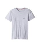 Lacoste Kids Short Sleeve Solid Crew T-shirt (toddler/little Kids/big Kids) (silver Chine) Boy's T Shirt