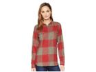 Woolrich Eco Rich Twisted Rich Flannel Shirt Ii (tamarind Check) Women's Long Sleeve Button Up