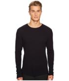 Vince Waffle Long Sleeve Shirt (new Coastal) Men's Clothing
