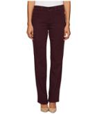 Nydj Petite Petite Marilyn Straight Jeans In Luxury Touch Denim In Zinfandel (zinfandel) Women's Jeans