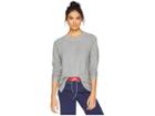 Calvin Klein Lightweight Sweater W/ Stitch (heather Granite) Women's Sweater