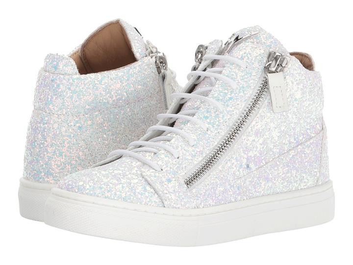 Giuseppe Zanotti Kids London Sneaker (toddler/little Kid) (silver) Kid's Shoes