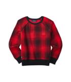 Polo Ralph Lauren Kids Printed Knit Top (little Kids) (red/black) Girl's Clothing