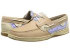Sperry Top-sider Bluefish 2-eye (linen/blue Floral (sequins)) Women's Slip On  Shoes
