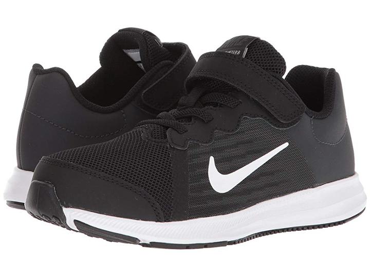 Nike Kids Downshifter 8 (little Kid) (black/white/anthracite) Boys Shoes