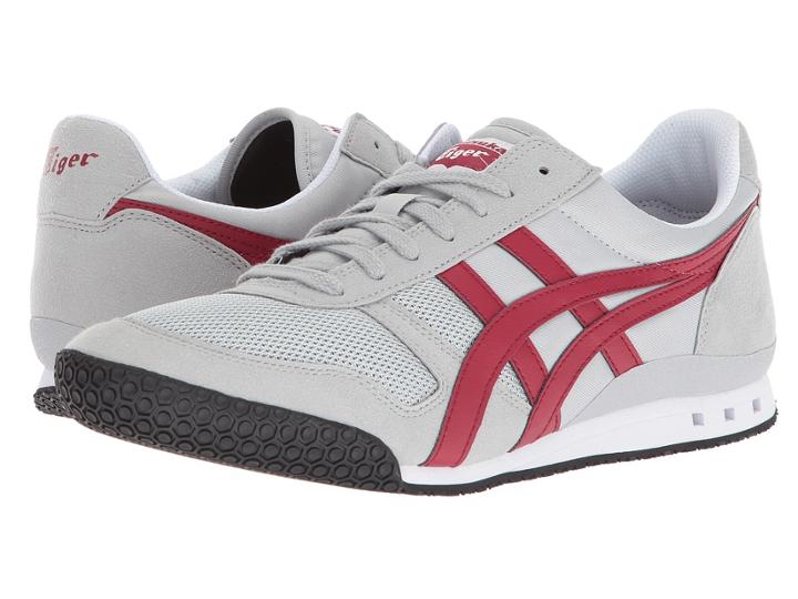 Onitsuka Tiger By Asics Ultimate 81(r) (mid Grey/burgundy) Classic Shoes