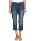 Nydj Petite Petite Alina Capri Jeans In Nottingham W/ Rhinestone Clasp (nottingham) Women's Jeans