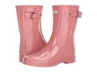 Hunter Original Refined Short Gloss (pale Rose) Women's Rain Boots