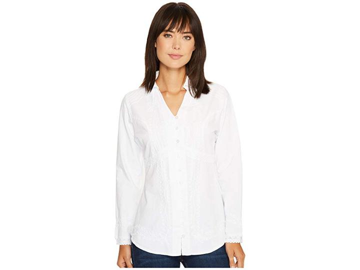 Scully Cantina Zender Peruvian Cotton Top (white) Women's Clothing