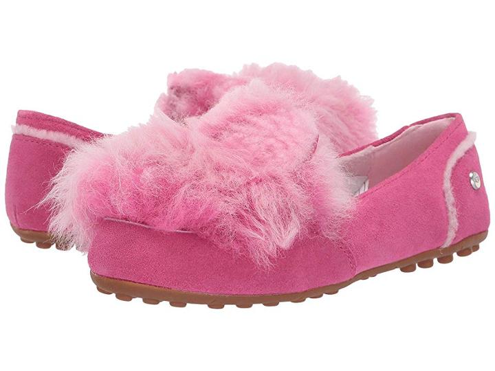 Ugg Kids Pinkipuff Hailey (little Kid/big Kid) (pink Azalea) Girls Shoes