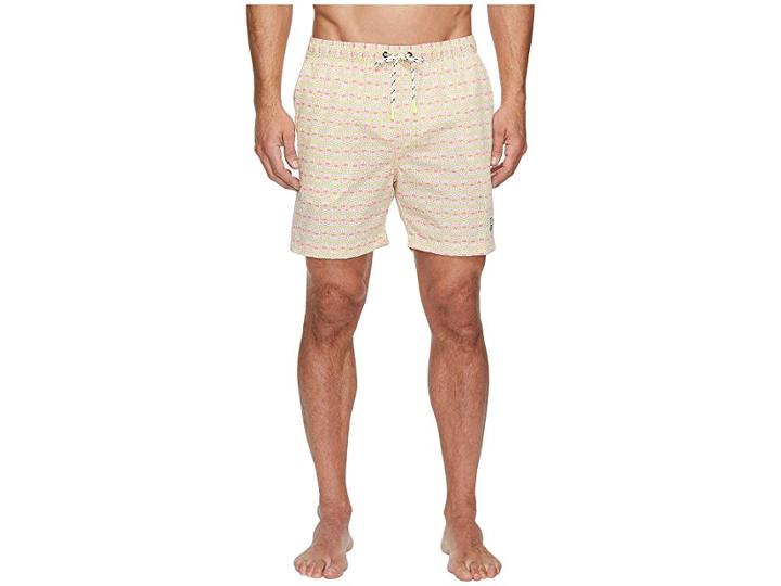 Psycho Bunny Bunny Print Swim Trunks (citrine) Men's Swimwear