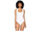 Becca By Rebecca Virtue Color Code Wrap One-piece (white) Women's Swimsuits One Piece