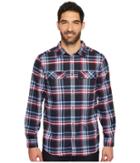 Jack Wolfskin Valley Shirt (night Blue Checks 1) Men's Clothing