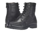 Polo Ralph Lauren Rouland (black Vegetable Tumbled Pull Up) Men's Shoes