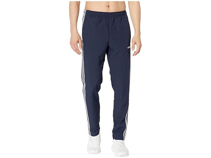 Adidas Essential 3-stripe Woven Open Hem Pants (legend Ink/white) Men's Casual Pants