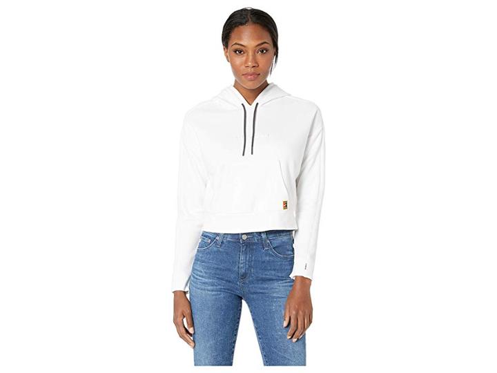 Nike Court Hoodie Pullover (white/gridiron/white) Women's Clothing
