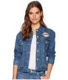 Levi's(r) Womens San Francisco Giants Patch Trucker Jacket (dark Blue) Women's Coat