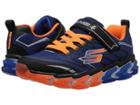 Skechers Kids Skech-air 97728l (little Kid/big Kid) (black/blue/orange) Boy's Shoes