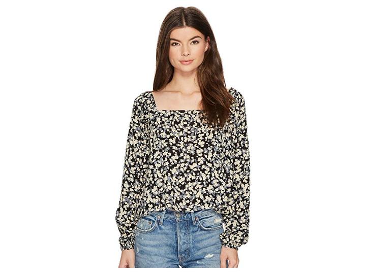 Billabong Spring Days Woven Top (blue Stream) Women's Clothing