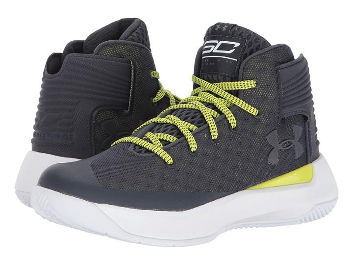 Under Armour Kids Ua Gs Curry 3zero Basketball (big Kid) (stealth Gray/white/smadh Yellow) Boys Shoes