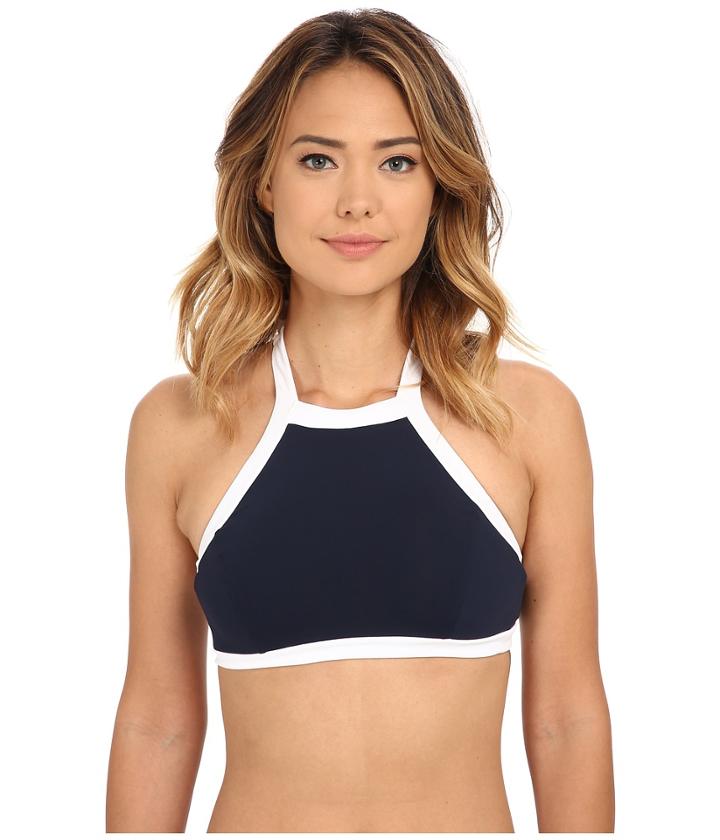 Seafolly Block Party High Neck Tank (indigo) Women's Swimwear