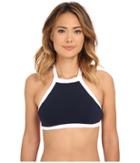 Seafolly Block Party High Neck Tank (indigo) Women's Swimwear