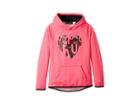 Under Armour Kids Af Hoodie Heart Icon (big Kids) (penta Pink Light Heather/black) Girl's Sweatshirt
