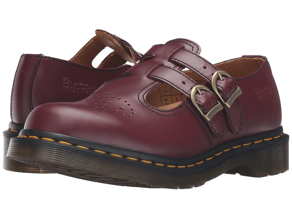 Dr. Martens 8065 (cherry Red Smooth) Women's Maryjane Shoes | LookMazing