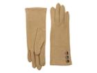 Lauren Ralph Lauren Three-button Touch Gloves (camel) Wool Gloves