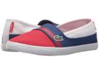 Lacoste Kids Marice 118 1 (little Kid/big Kid) (dark Blue/red) Kid's Shoes