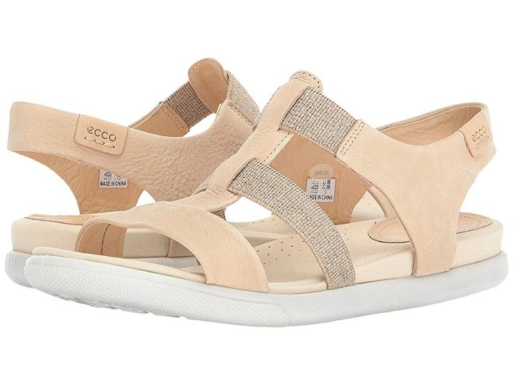 Ecco Damara Elastic Sandal (powder Cow Nubuck) Women's Sandals