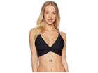 Luli Fama Buena Vista Reversible Drawstring Halter Top (black) Women's Swimwear