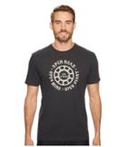 Life Is Good Open Road Mind Heart Crusher Tee (night Black) Men's Short Sleeve Pullover