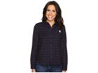 U.s. Polo Assn. Long Sleeve Herringbone Shirt (evening Blue) Women's Clothing