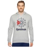 Reebok Foundation Starcrest Hoodie (medium Heather Grey) Men's Sweatshirt