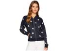 Splendid Star Zip Sweatshirt (navy) Women's Sweatshirt